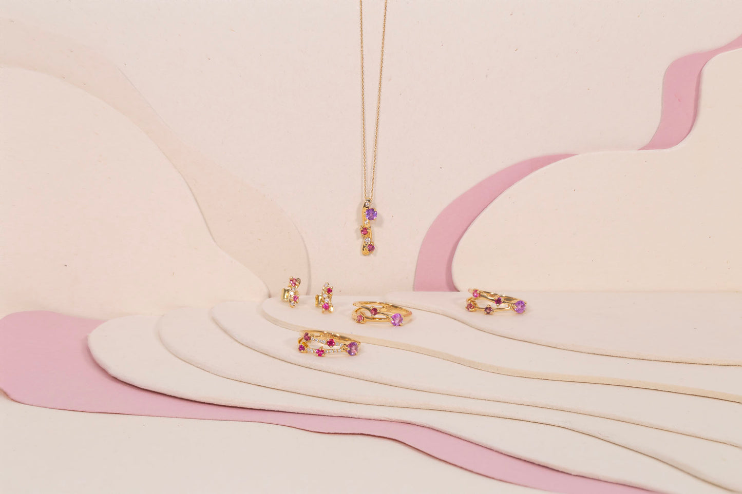 Bague Sakura 5 & Diamants