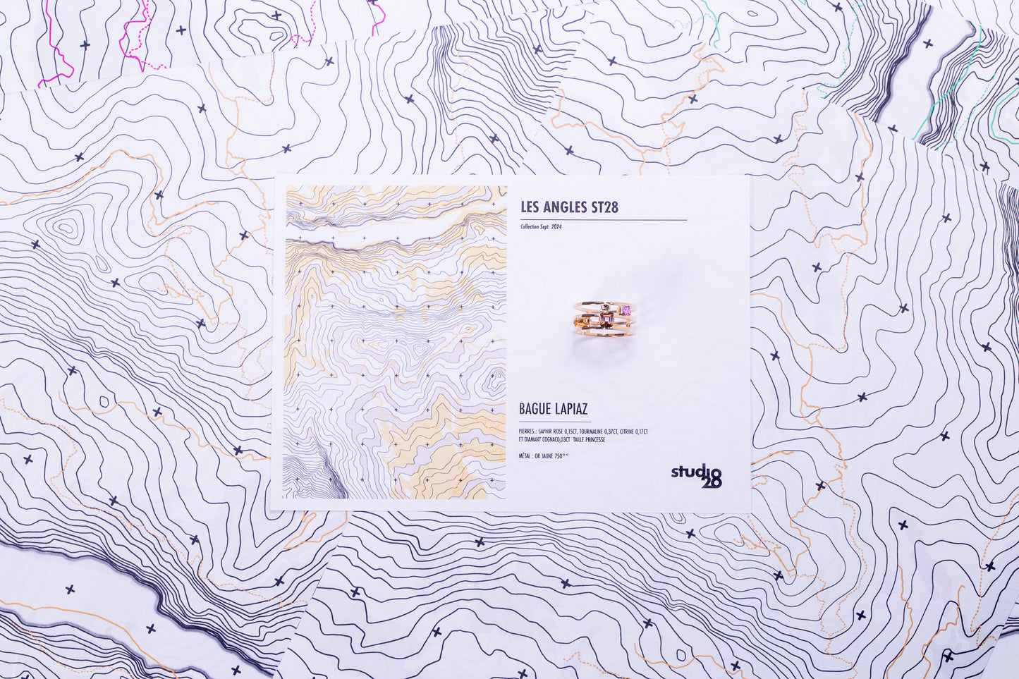 Bague Lapiaz Saphir Tourmaline Diamant