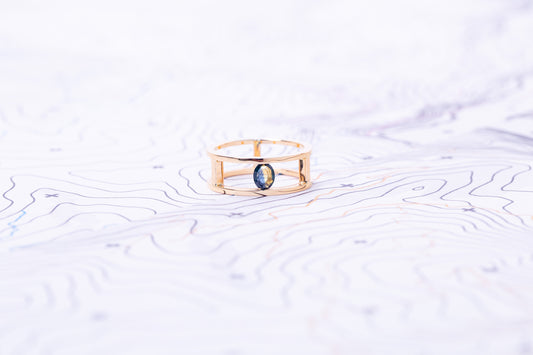 Bague Phénomène Saphir bicolore