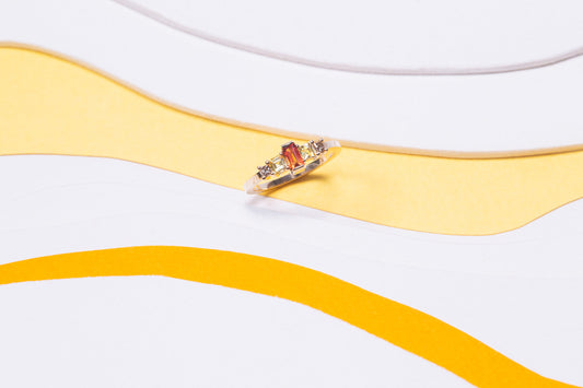 Bague Phénomène Saphir Orange