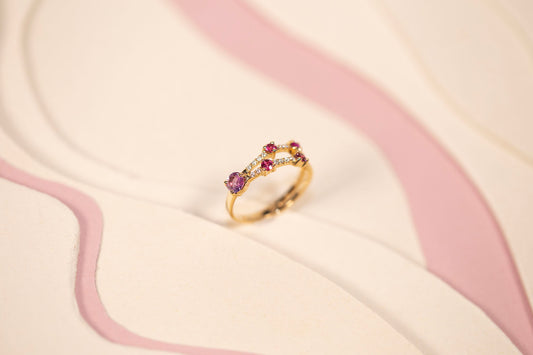 Bague Sakura 5 & Diamants