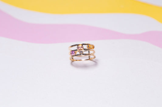 Bague Lapiaz Saphir Tourmaline Diamant