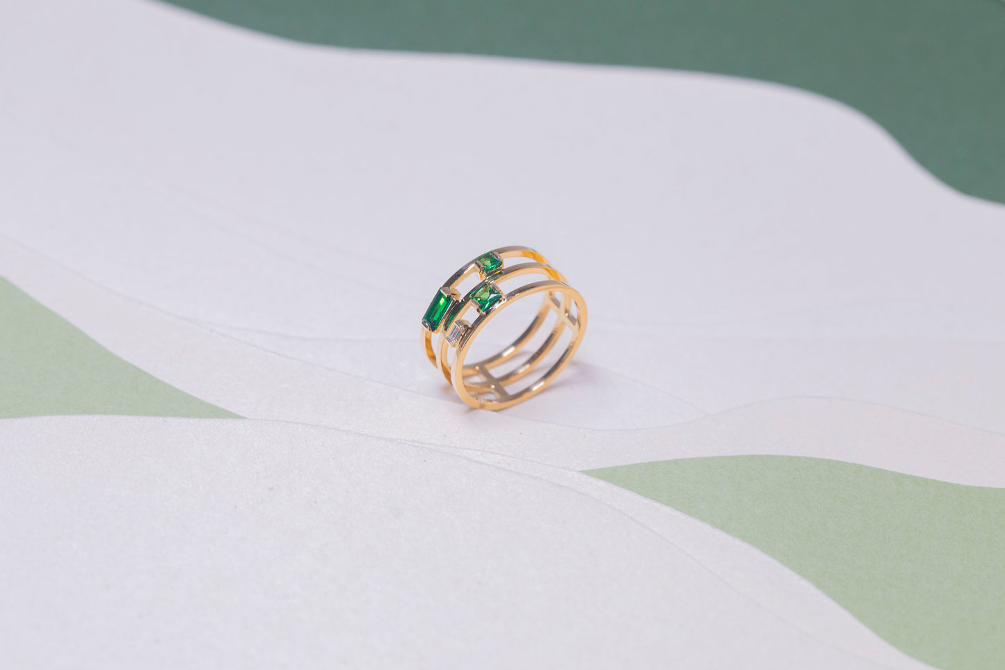 Bague Lapiaz Tsavorite Diamant