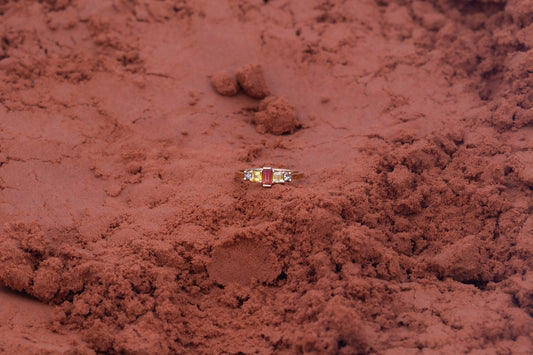 Bague Phénomène Saphir Orange