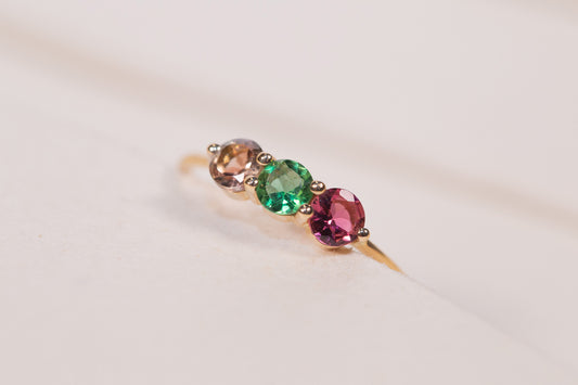 Bague Cascade Tourmalines