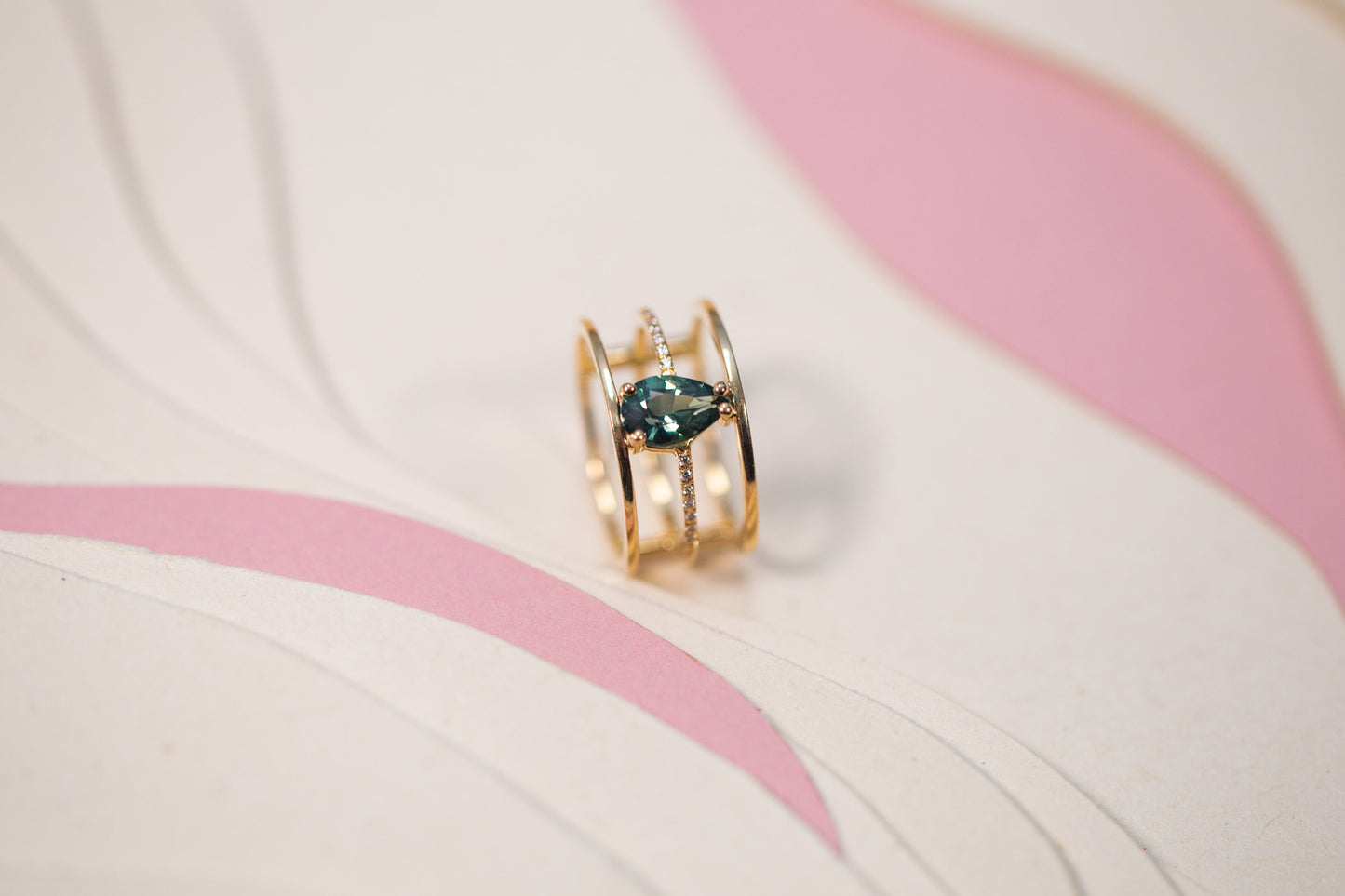 Bague Rimaye Saphir Vert