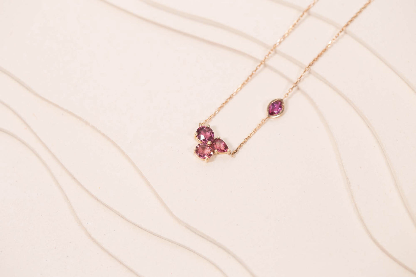 Collier Rivière Tourmaline Rubis