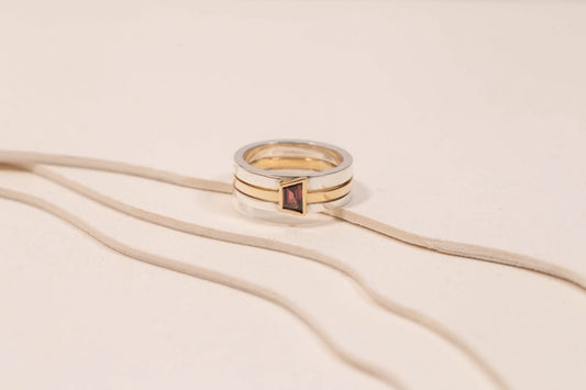 Bague Sérac Triple Grenat