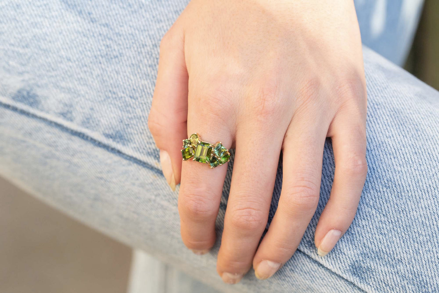 Bague Glacier Tourmalines