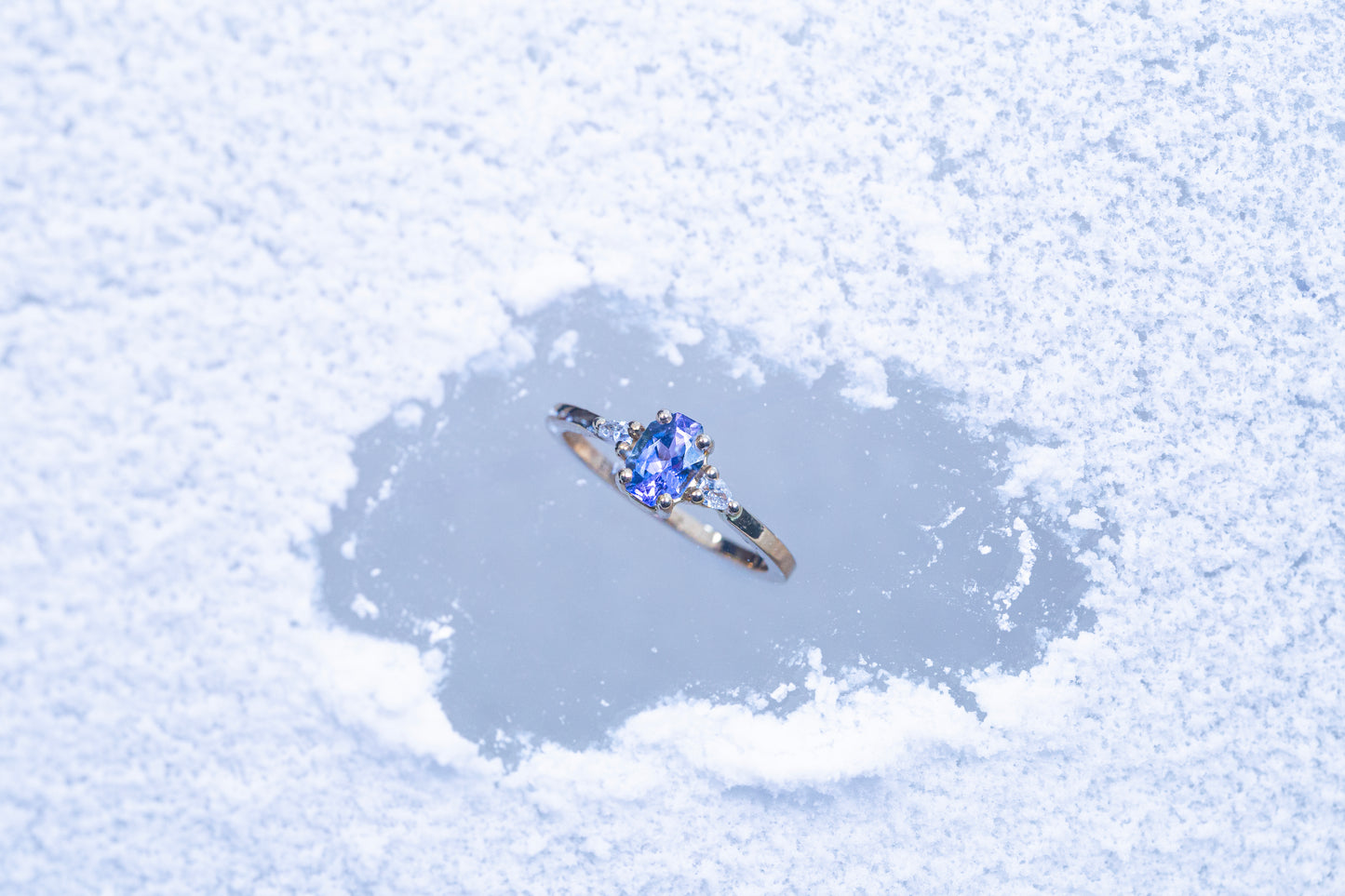 Bague Tanzanite Hexagone