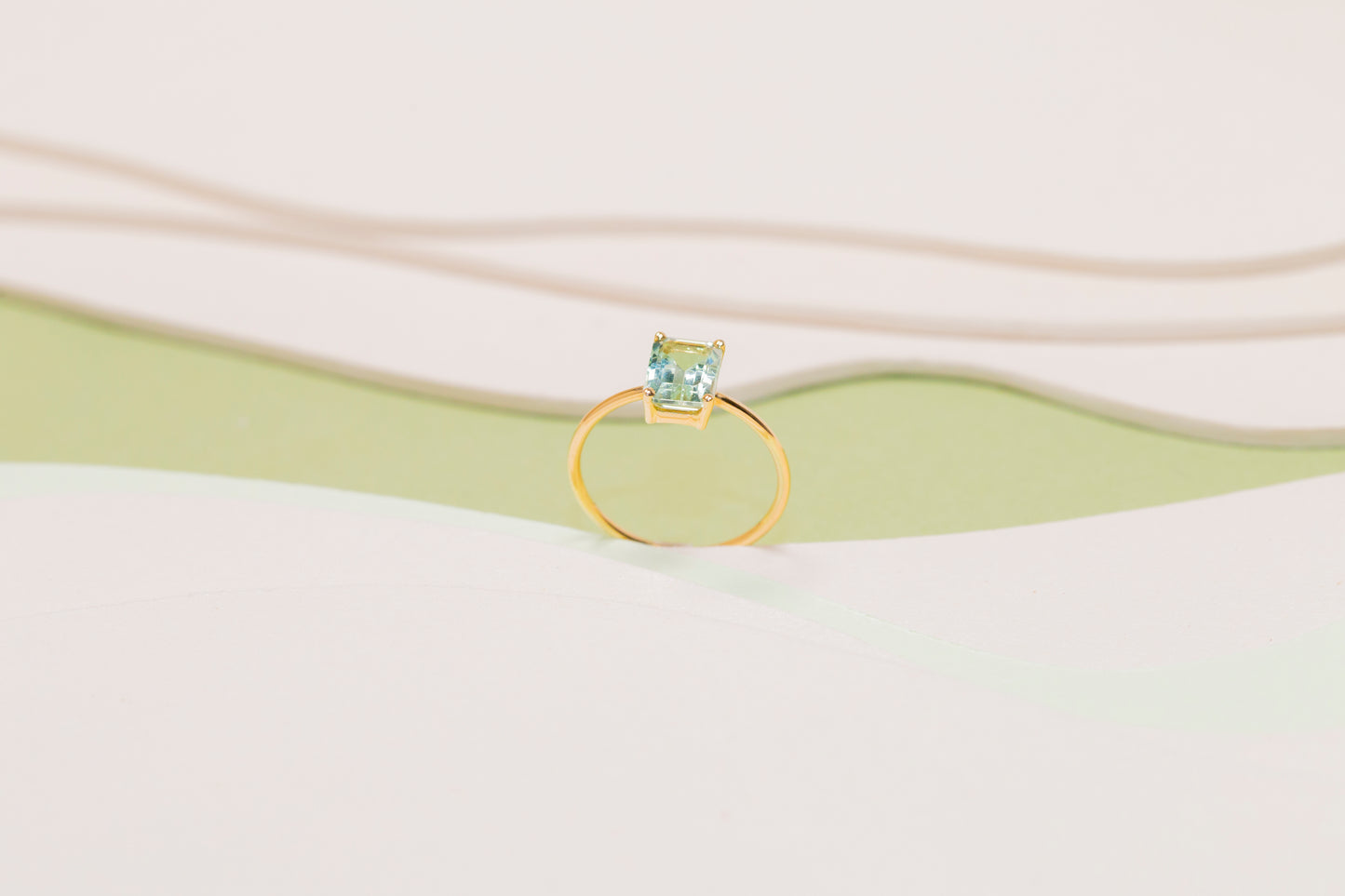 Bague Monolithe Béryl Vert