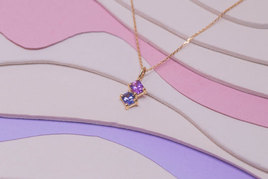 Collier Dièdre Saphirs