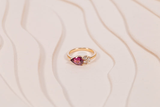 Bague Céleste Grenat