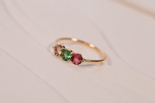 Bague Cascade Tourmalines