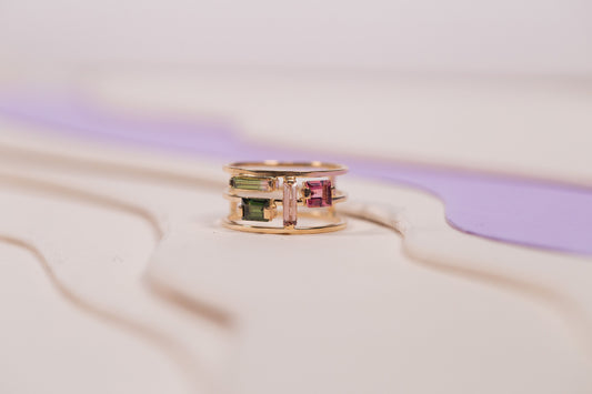 Bague Lapiaz Tourmalines