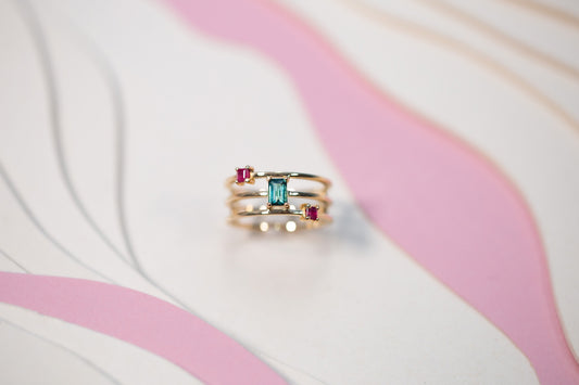 Bague Lapiaz Rubis Tourmaline