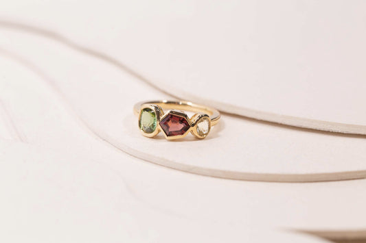 Bague Strate Grenat Tourmaline