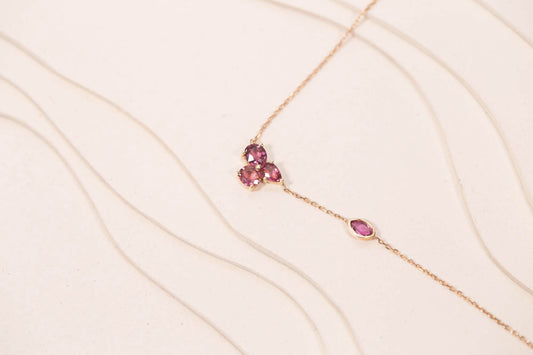 Collier Rivière Tourmaline Rubis